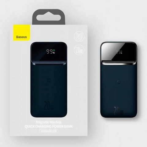 Повербанк з бездротовою зарядкою Baseus Magnetic Wireless MagSafe 10000mAh 20W Blue